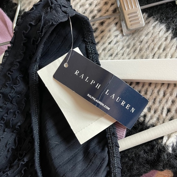 Ralph Lauren Womens Size S Small Bikini Bottom Swimsuit Black Black Label NWT - Picture 4 of 6